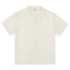 bound Heavy Cuban Textured SS Shirt - Cream