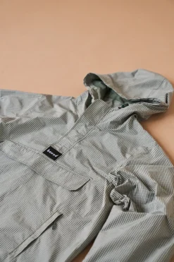 bound 'Hessle' Check Smock - Olive Green