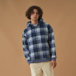 bound 'Jubilee' Check Fleece Hoodie