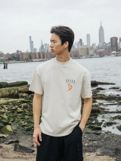 bound 'Marina Angling' Tee - Sand