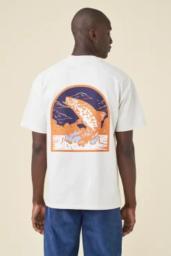 bound 'Marina Angling' Tee - Sand
