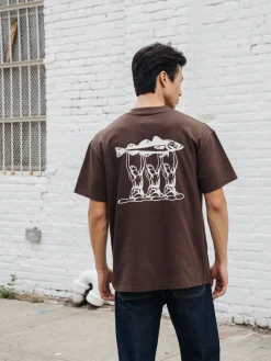 bound 'Marissa Angling' Tee - Brown