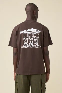 bound 'Marissa Angling' Tee - Brown