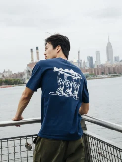 bound 'Marissa Angling' Tee - Navy