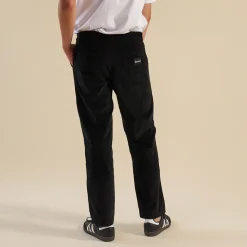 bound 'Midnight Black' Cord Trousers