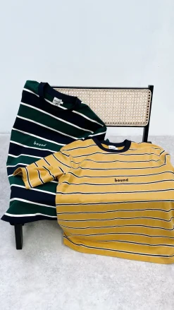 bound 'MUSTARD' Stripe Tee *100K CLUB*
