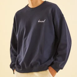 bound Navy Premium Script Sweater
