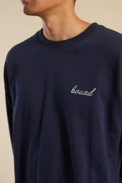 bound Navy Premium Script Sweater