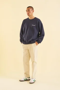 bound Navy Premium Script Sweater