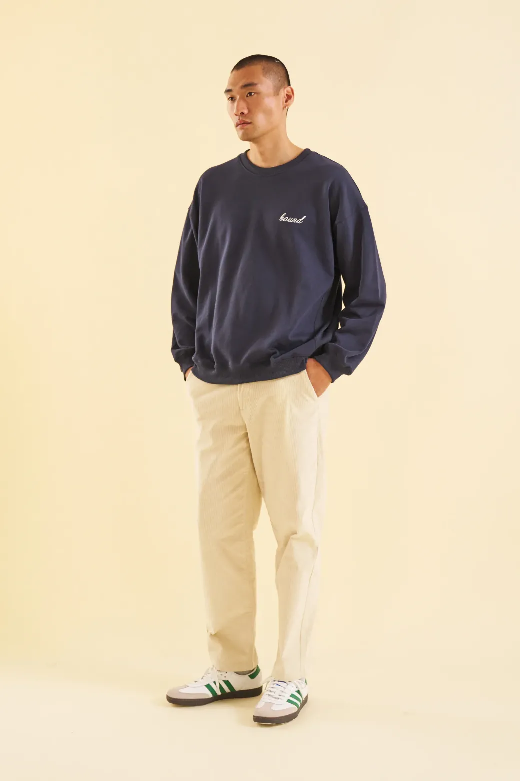 bound Navy Premium Script Sweater