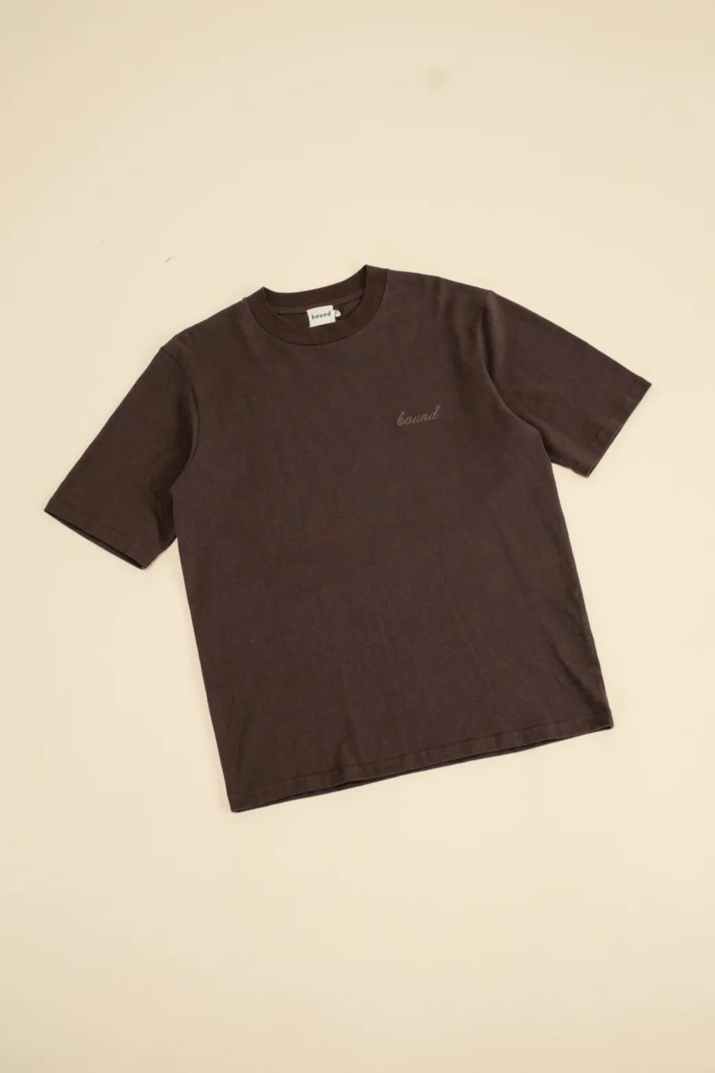 bound Oak Brown Script Tee