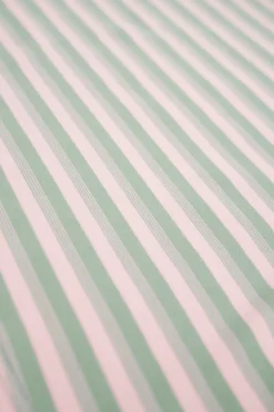 bound Peached Stripe Tee - Pink & Green