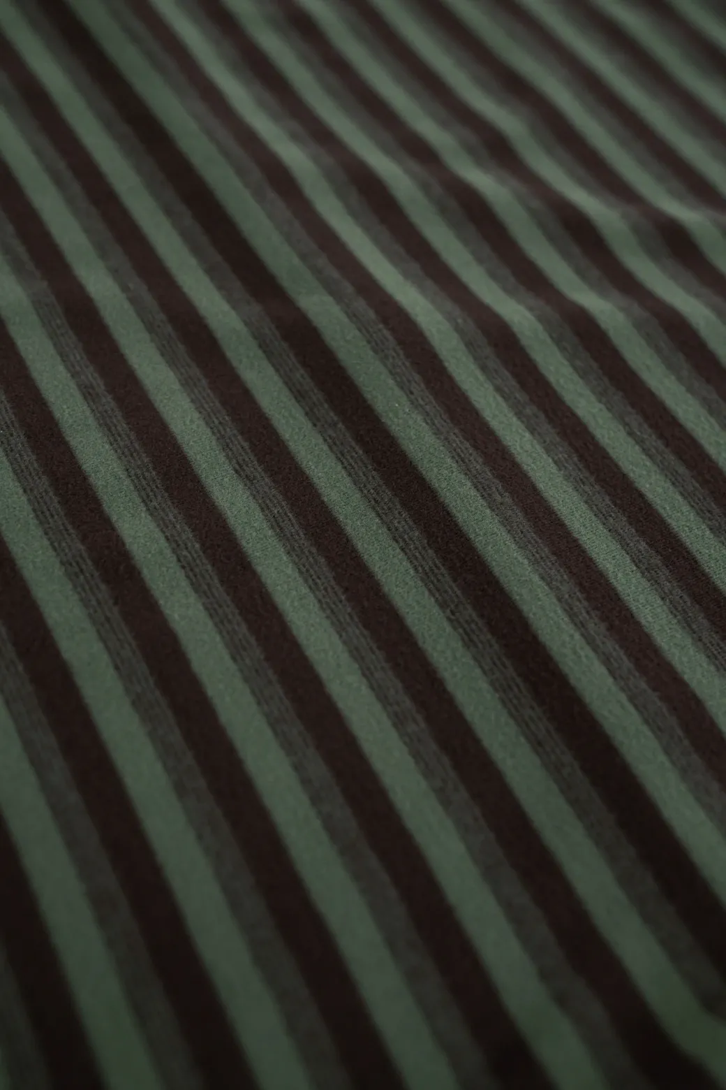 bound Peached Stripe Tee - Charcoal & Sage