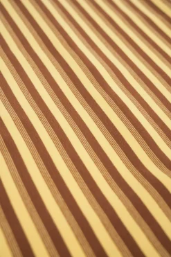 bound Peached Stripe Tee - Brown & Yellow