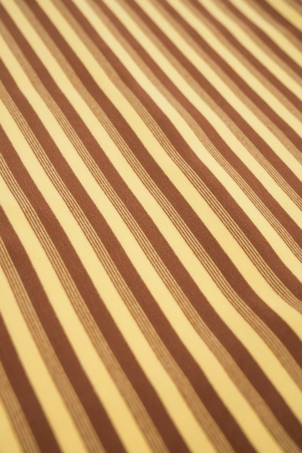 bound Peached Stripe Tee - Brown & Yellow