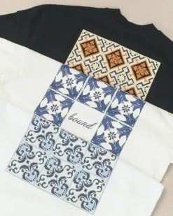 bound 'Porto Azulejos' Tee - Ecru