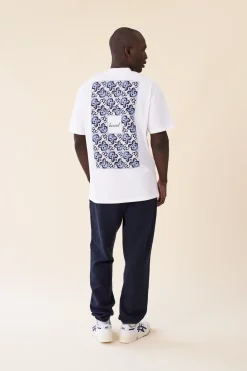 bound 'Porto Azulejos' Tee - White