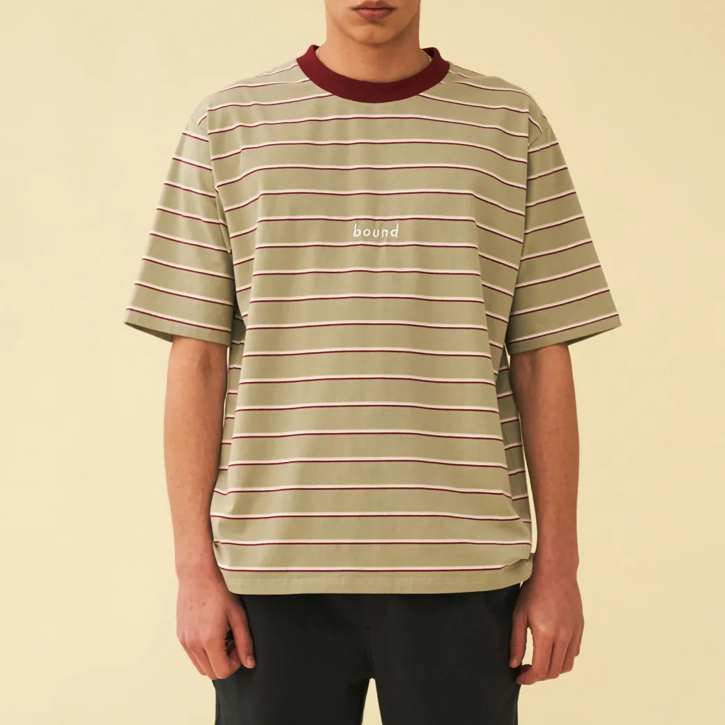 bound 'Sage Stripe' Tee