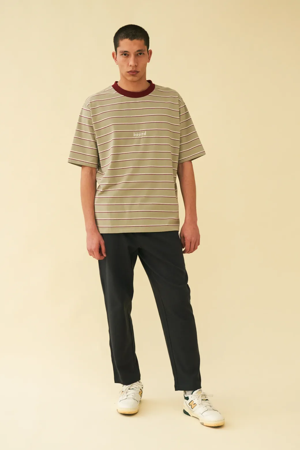 bound 'Sage Stripe' Tee
