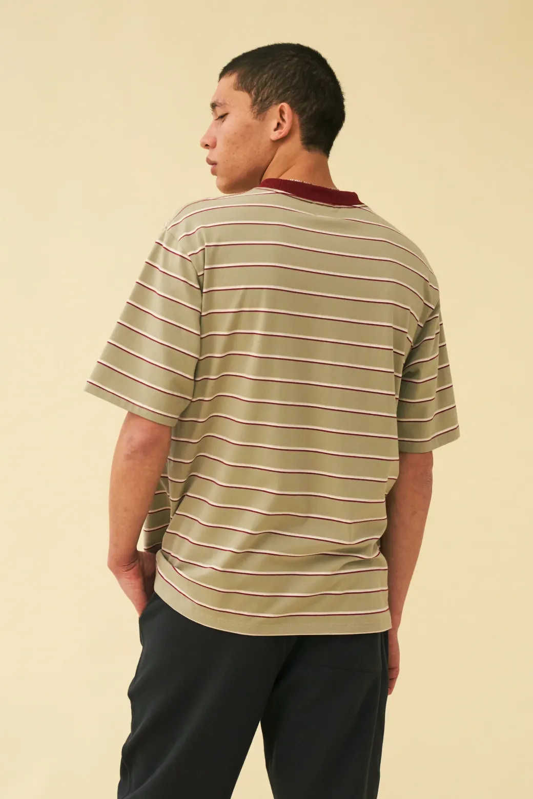 bound 'Sage Stripe' Tee