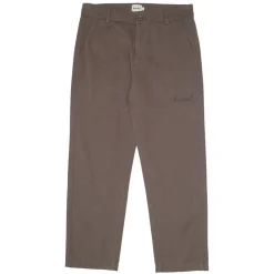 bound Straight Work Pant - Brown