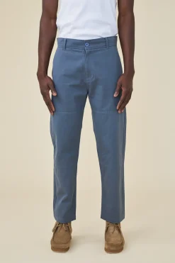 bound Straight Work Pant - Slate