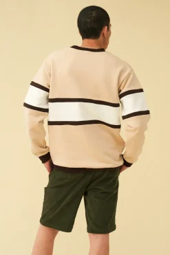 bound 'Tabernas' Panel Sweater - Sand