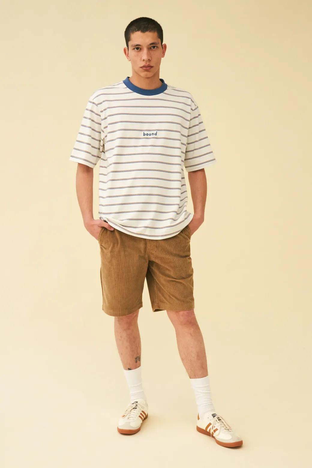 bound 'White Stripe' Tee