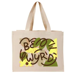 C.D x UN:IK 'Be Wyrd' Organic Shopper Tote - Natural