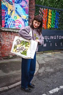 C.D x UN:IK 'Be Wyrd' Organic Shopper Tote - Natural