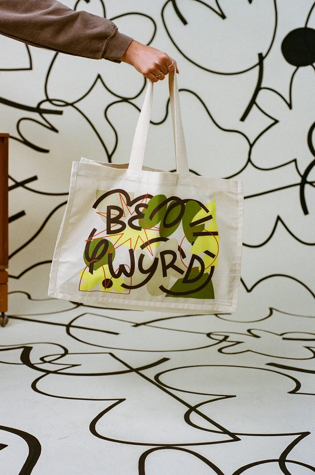 C.D x UN:IK 'Be Wyrd' Organic Shopper Tote - Natural