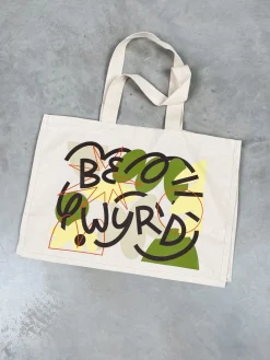 C.D x UN:IK 'Be Wyrd' Organic Shopper Tote - Natural