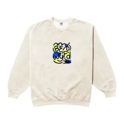 C.D x UN:IK 'Be Wyrd' Washed Sweater - Ecru