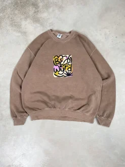 C.D x UN:IK 'Be Wyrd' Washed Sweater - Chocolate