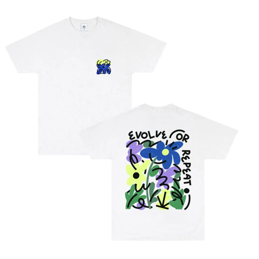 C.D x UN:IK 'Evolve or Repeat' Tee - White