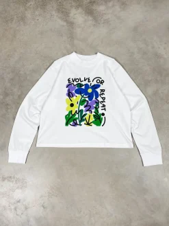 C.D x UN:IK WMNS 'Evolve or Repeat' Longsleeve Tee - White