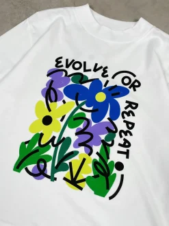 C.D x UN:IK WMNS 'Evolve or Repeat' Longsleeve Tee - White