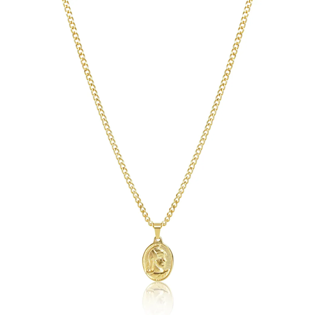 Centurion Pendant Necklace - Silver / Gold