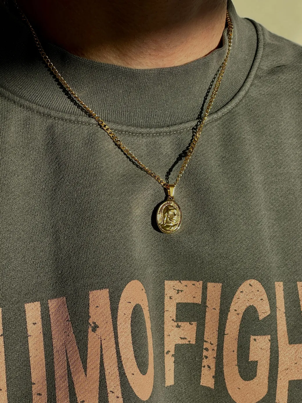 Centurion Pendant Necklace - Silver / Gold
