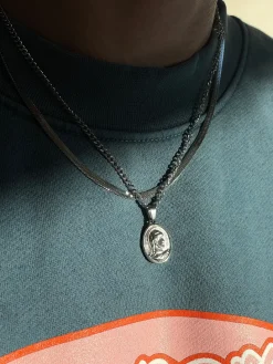 Centurion Pendant Necklace - Silver / Gold