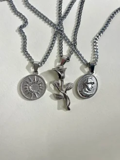Centurion Pendant Necklace - Silver / Gold