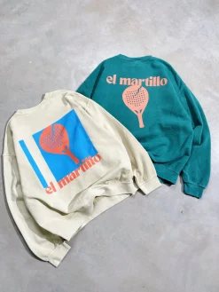 Club de Padel 'El Martillo 2.0' Vintage Washed Sweater - Cream