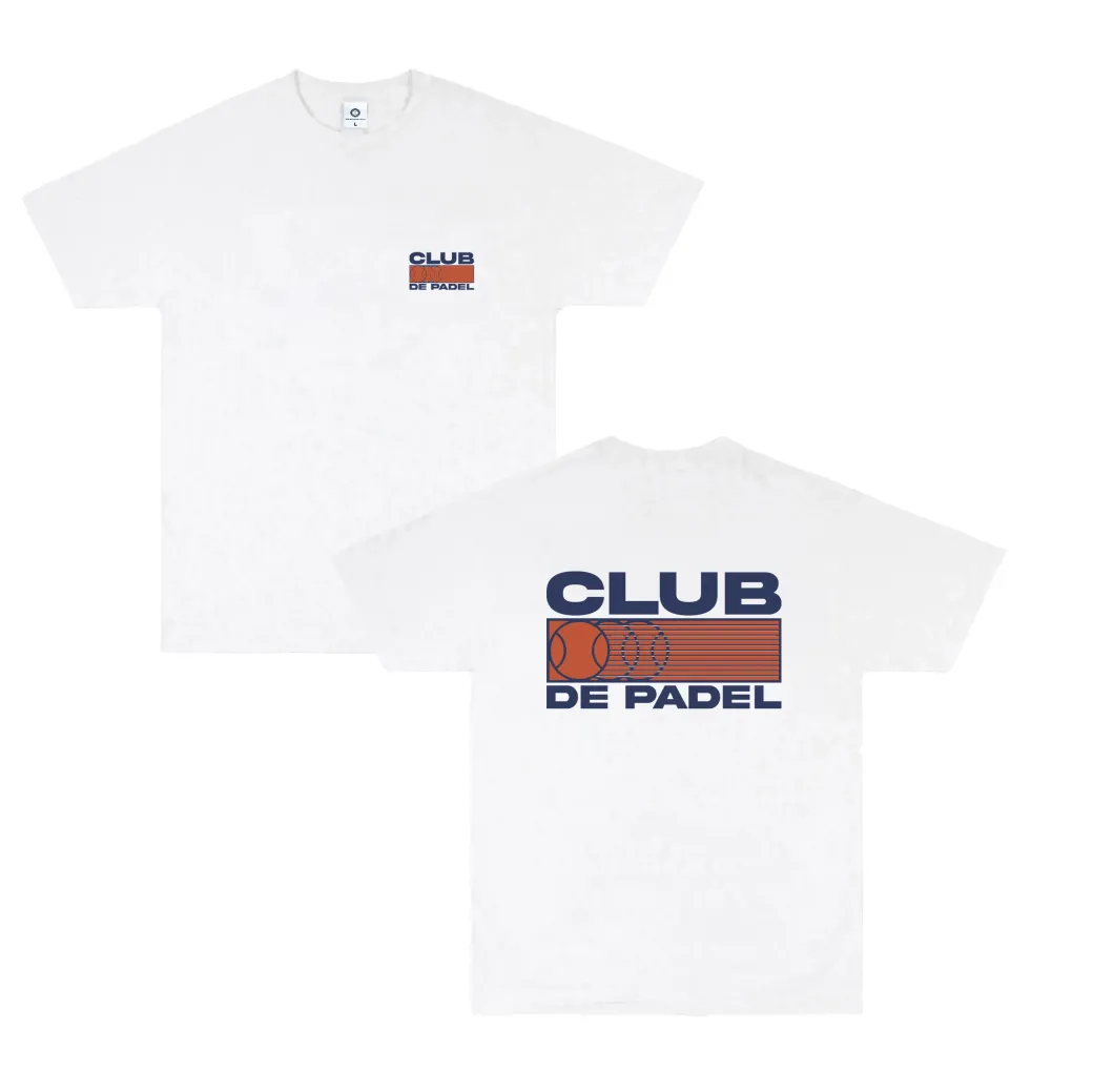 Club de Padel 'Heritage' Tee - White