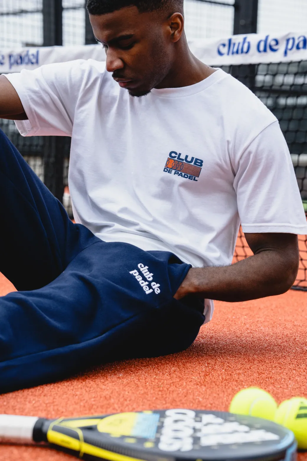 Club de Padel 'Heritage' Tee - White