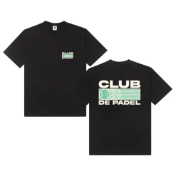 Club de Padel 'Heritage' Tee - Black