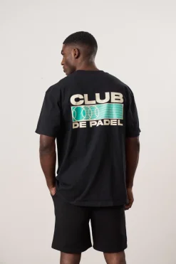Club de Padel 'Heritage' Tee - Black