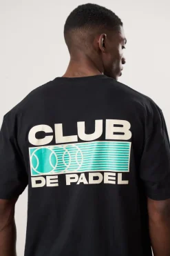 Club de Padel 'Heritage' Tee - Black