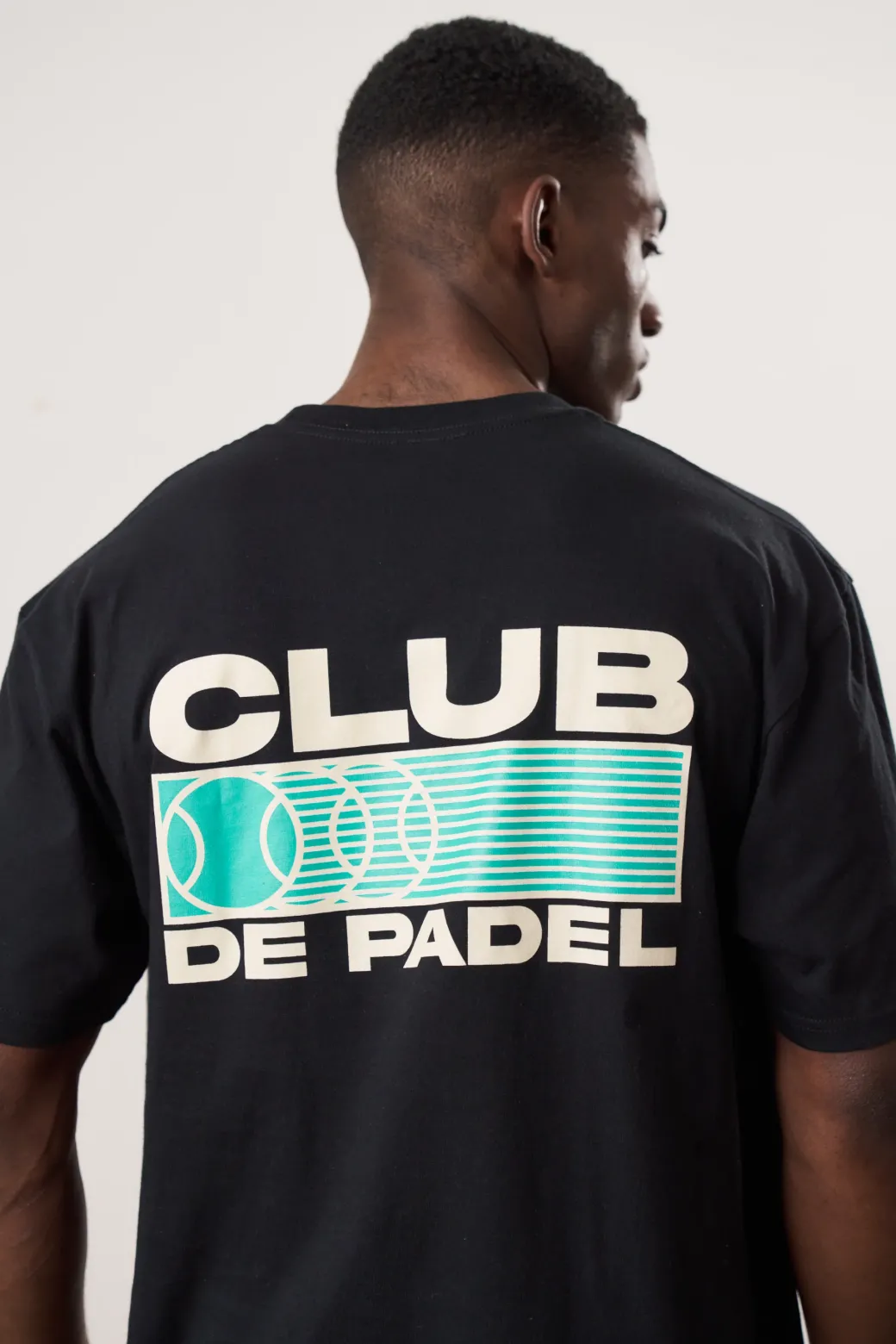 Club de Padel 'Heritage' Tee - Black