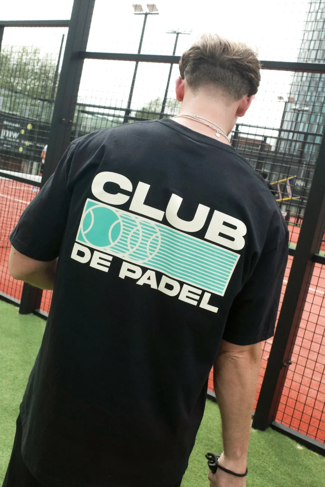 Club de Padel 'Heritage' Tee - Black