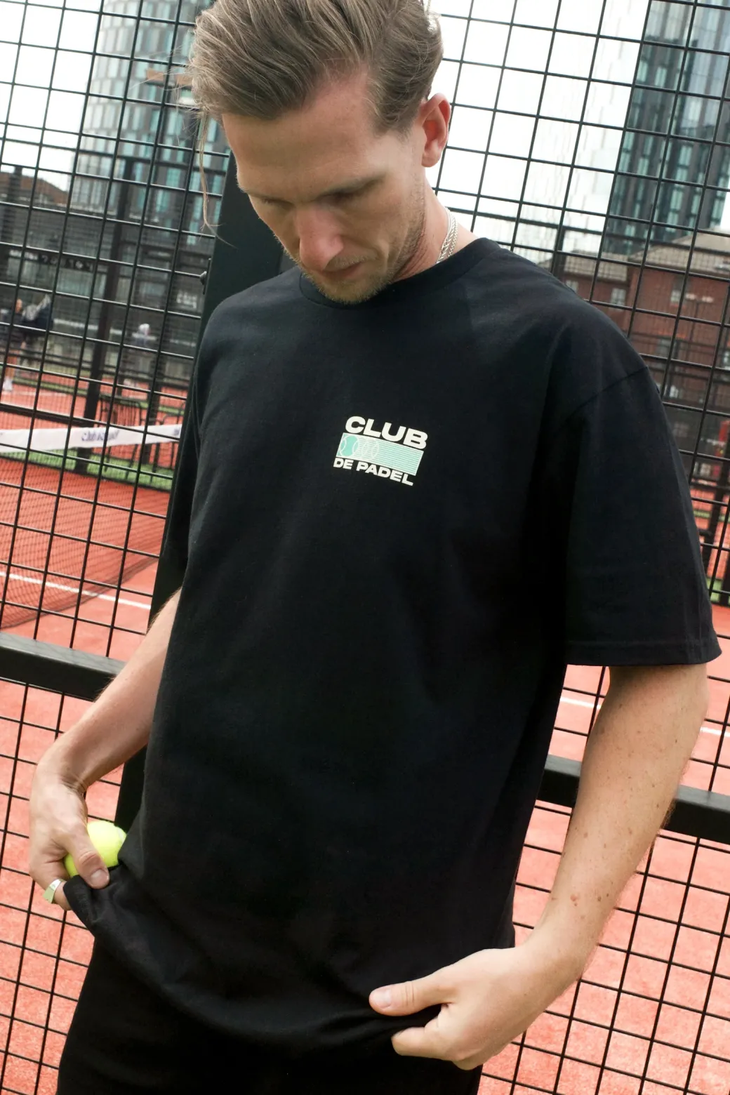 Club de Padel 'Heritage' Tee - Black